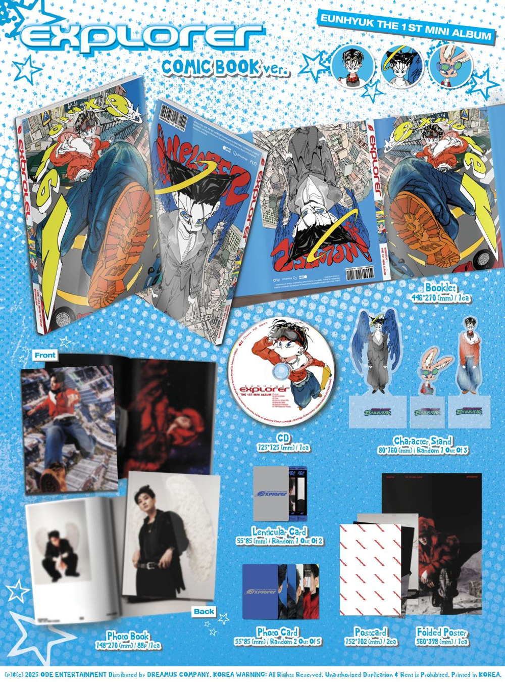 Альбом EUNHYUK - EXPLORER 1st Mini Album COMIC BOOK Version