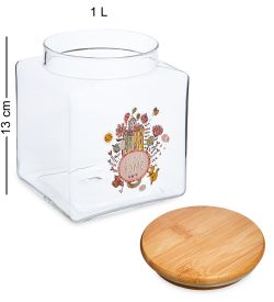 GS- 18/3 Банка для сыпучих «Цветочная феерия» 1л