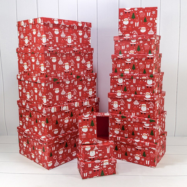 
          Коробка 42.5 х 33 х 17.6 см Набор 15 шт "Новый год" (Красный)