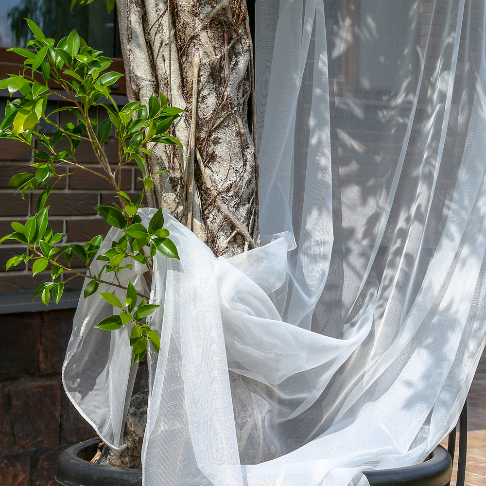Тюль Marmara Organza col 1010 белый (высота 330 см, Турция)