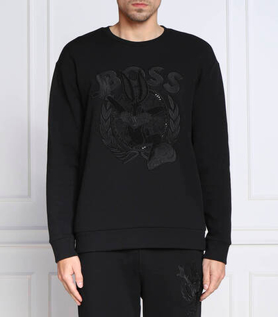 Худи boss x looney tunes salbo lunar BOSS GREEN - черный(50483822)