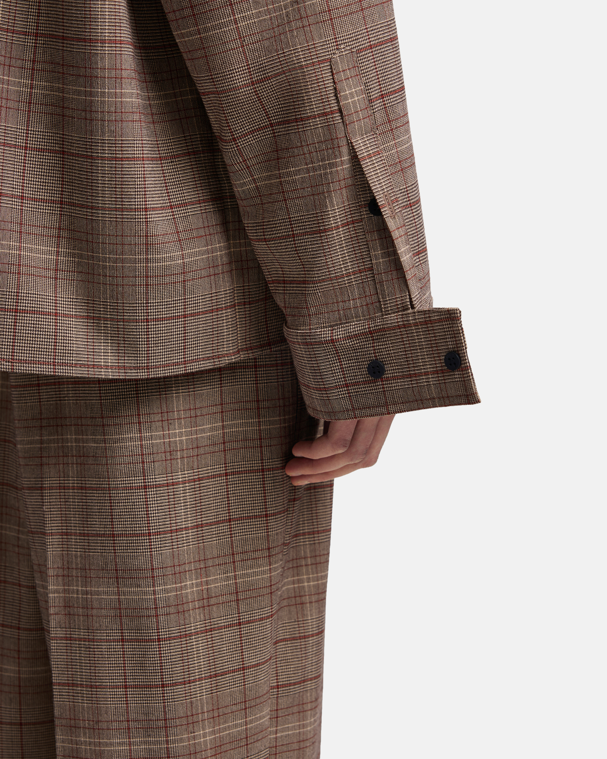 РУБАШКА-КЕЙП ИЗ КОСТЮМНОЙ ТКАНИ