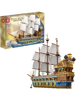 Конструктор Флагманский трёхмачтовый корабль 3162 детали