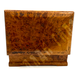 Шкатулка довоенная.  Кап, столярная работа. СССР. Первая половина XX в.