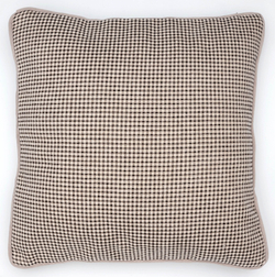 nan CUBEПодушка декоративная 45х45 кремово-черная клетка Textil Roig 45x45