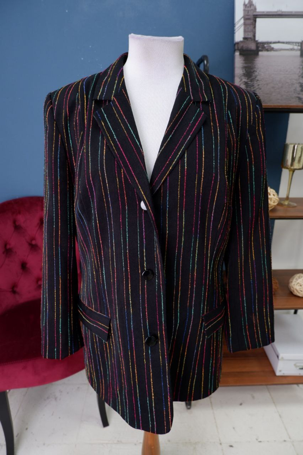 Пиджак в полоску 52 размер