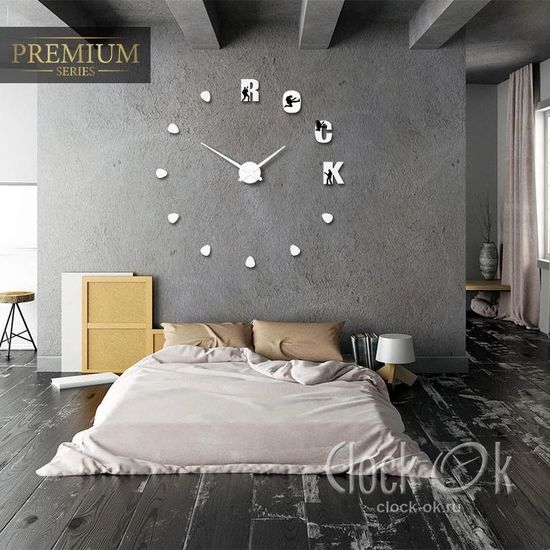 Настенные 3D часы Rock