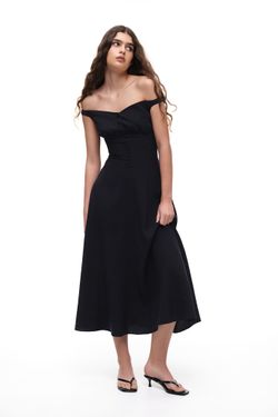 Платье миди (Ciao, Bella!), черное