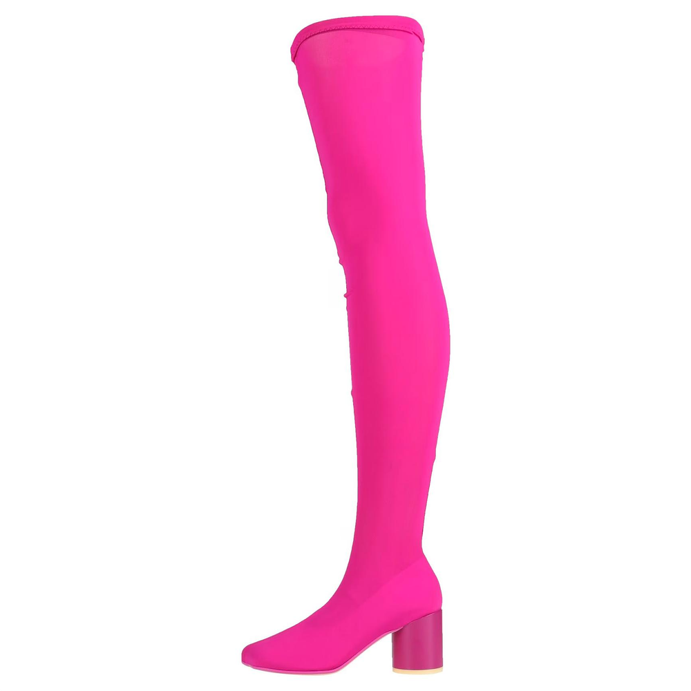 MM6 Maison Margiela Over the knee Boots 7cm Women"s Fuchsia