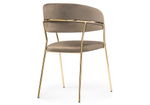 Стул на металлокаркасе Woodville Kamelia cappuccino, gold