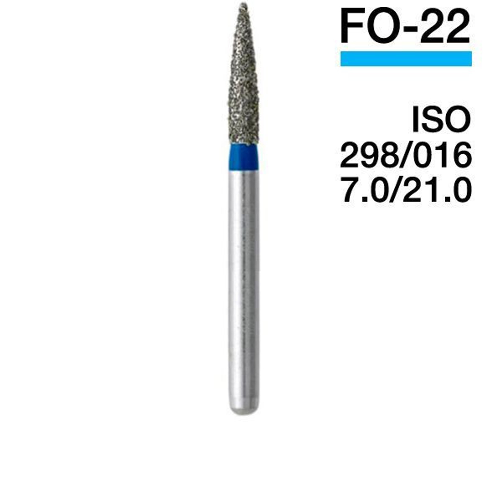 Боры алмазные,FO-22,(синие) MANI, упак(5шт)