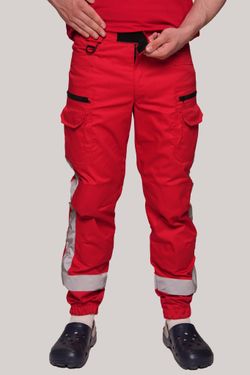 Брюки-джоггеры демисезонные мужские Скорая помощь MedicLine цв. Красный
