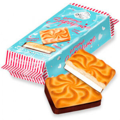 Печенье глазированное Зефирное 170 г.