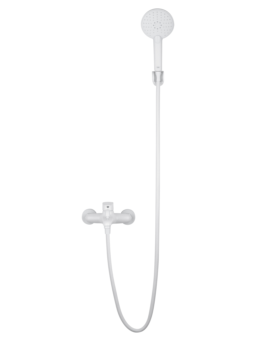 Смеситель для ванны с душем WONZON & WOGHAND ALFA, Белый матовый (WW-AE3204-MW)