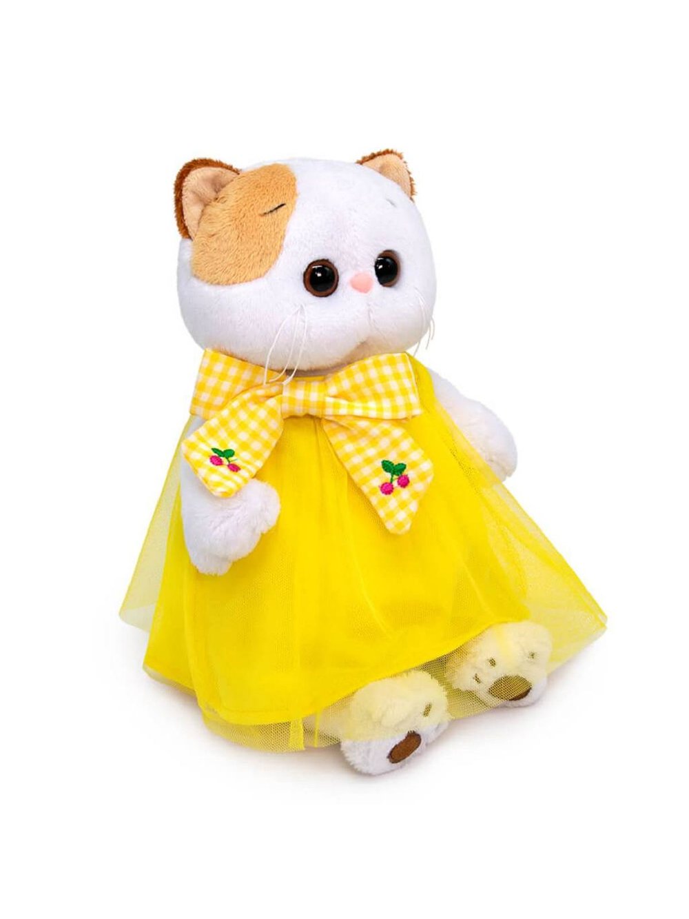 Мягкая игрушка Ли-Ли в желтом платье с бантом 27 см