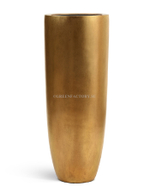 Кашпо TREEZ Effectory - Metal - Высокий конус Giant - Сусальное золото