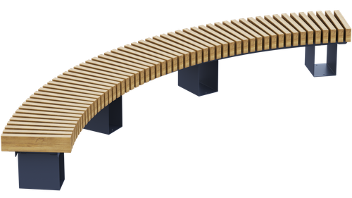 Скамья Урбан Лоуэлл-1 радиусная М.01-002