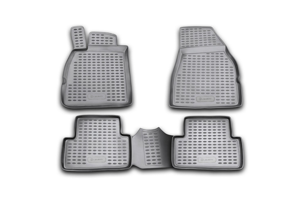 Коврики Standard, в салон RENAULT Megane II 2002-2009, 4 шт. (полиуретан, чёрные) Element.NLC.41.07.210