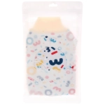 Мочалка - варежка для тела жесткая «Premium - Telma», цвет белый, 14*24см (ZIP пакет)