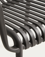 Уличный стул Isabellini из пластика графитового цвета