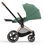 Коляска Cybex Priam IV Rosegold complete Cloud G Moon Black Plus Base G 3 в 1 Leaf Green
