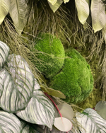 21.02. Вертикальное озеленение искусственными и стабилизированными растениями и мхом.