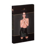 Сексуальная мини-юбка на кнопках Fantastic Powerwetlook skirt with button tape (Размер: L) (Цвет: черный)