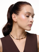 Чокер "Hematite tube pearl" Gold