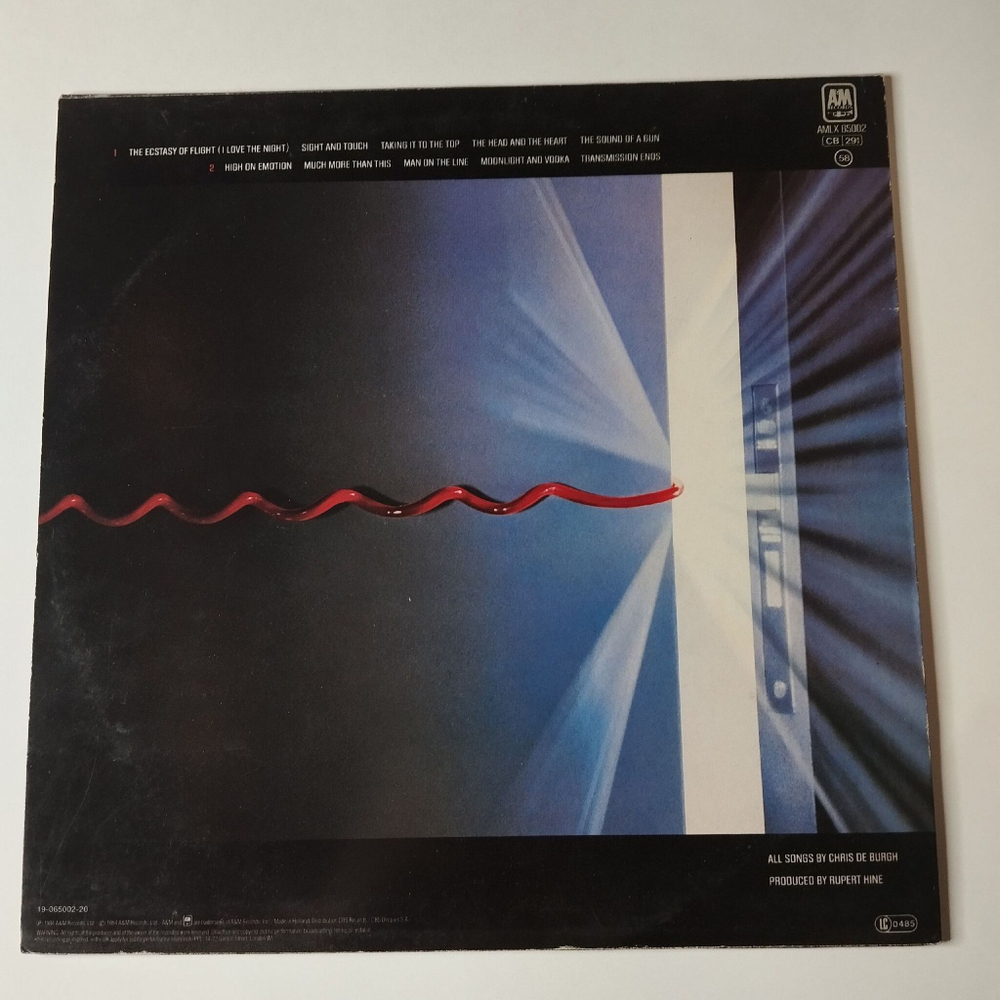 Винтажная виниловая пластинка LP Chris de Burgh Man On The Line (Holland 1984) Moonlight And Vodka