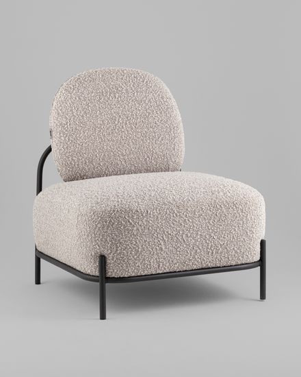 Кресло Стоун new ткань букле серо-бежевый