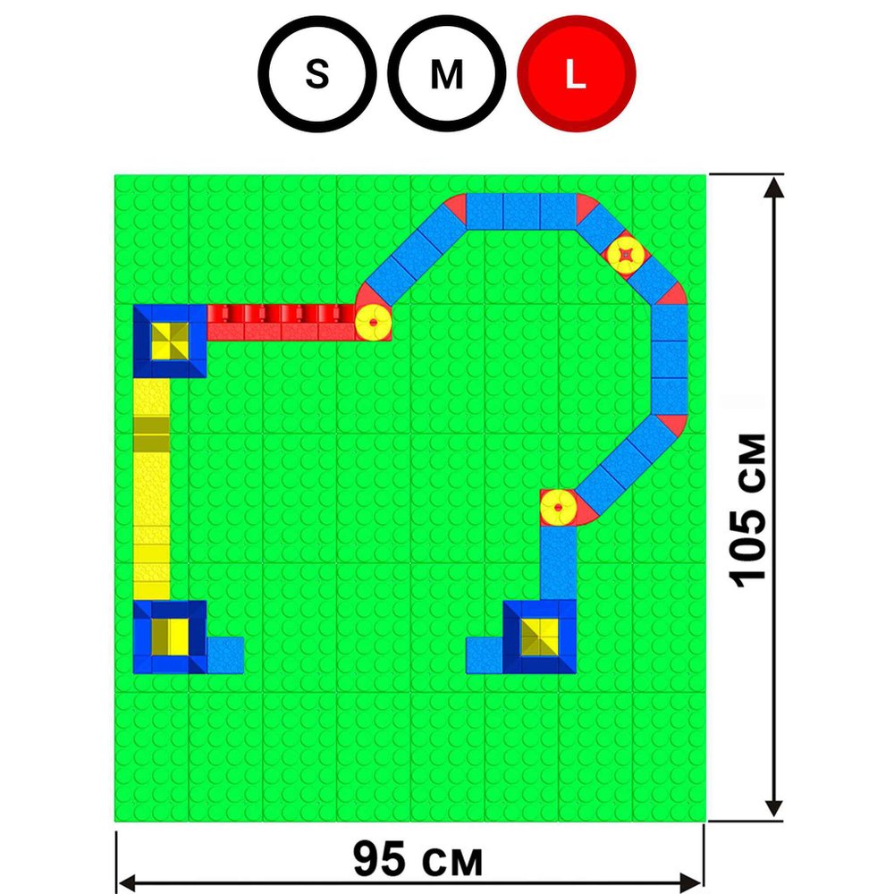Набор GigaBloks 5: Крепость на платформе
