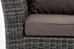 "Капучино" лаунж-зона из искусственного ротанга, цвет графит