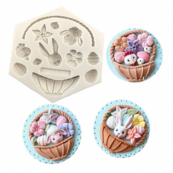 Силиконовый молд «Пасхальная корзинка»