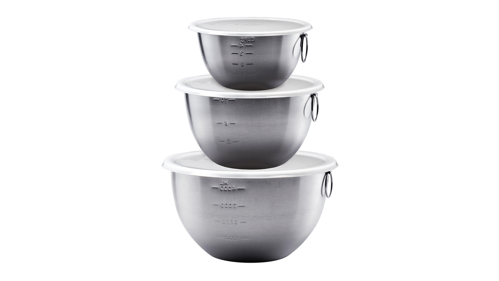 Набор чаш для смешивания с крышками 3шт Tovolo