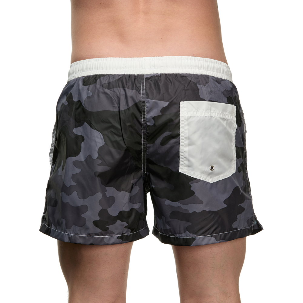 Мужские шорты с камуфляжным принтом Sesmik STORM MILITARY BLACK