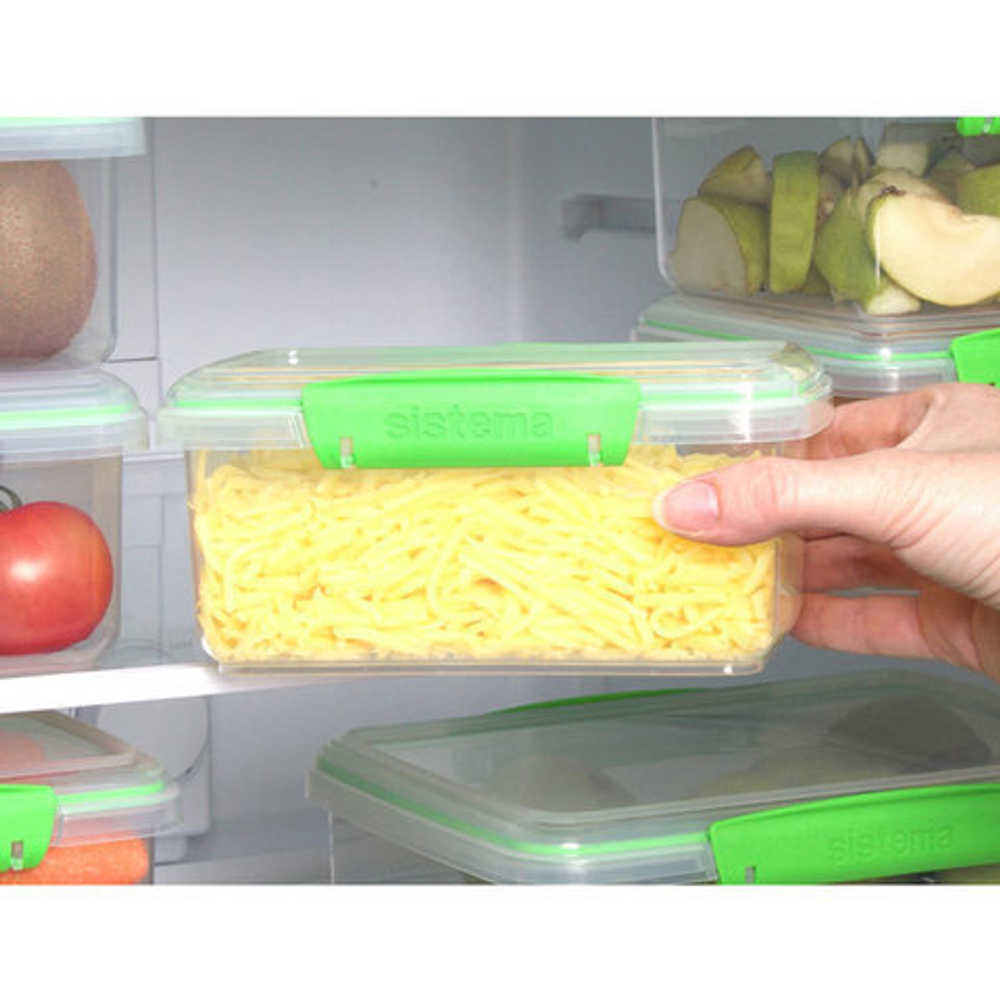 Набор контейнеров 3шт 1л Sistema Fresh зеленый