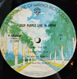 Винтажная виниловая пластинка LP Deep Purple Live In Japan (Japan 1974) (No Obi)