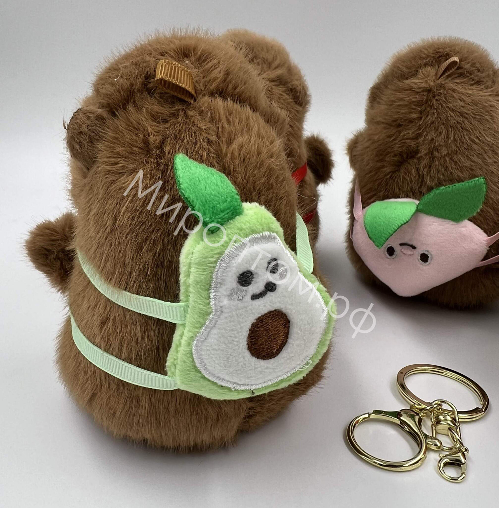 Брелок игрушка Капибара с рюкзаком 2.0 оптом