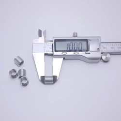 Гайка втулка резьбовая переходник м8 на м10, гайка с внутренней резьбой м8 и наружной м10, высота 10 мм, 5 шт.