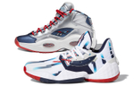 Adidas Harden x Reebok Iverson Harden Iverson round head lace-up fabric synthetic leather shock absorption non-slip low-top basketball shoes men's white blue red