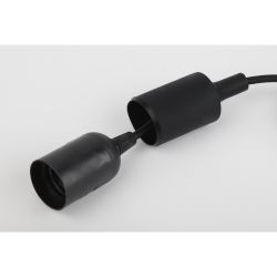 Патрон ЭРА Е27 с подвесом пластиковый черный | Патроны, переходники, ПРА