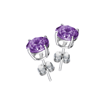 Серьги пусеты Ametist S