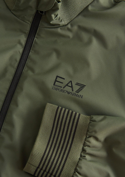 Мужская кофта теннисная EA7 Man Woven Bomber Jacket - climbing ivy