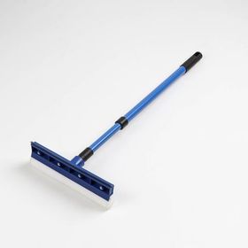 Окномойка с телескопической металлической окрашенной ручкой и сгоном, 2049(75) см, поролон, цвет синий