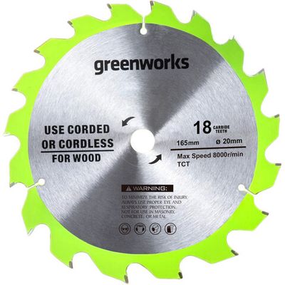 Диск пильный GREENWORKS 165x20х18T   2955807