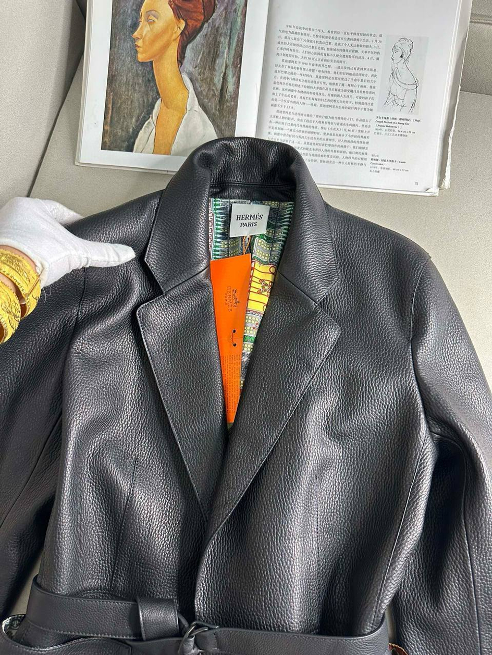 Кожаная куртка Hermes
