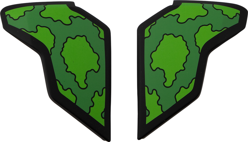 Пластины для Airflite helmets / Черно-зеленый