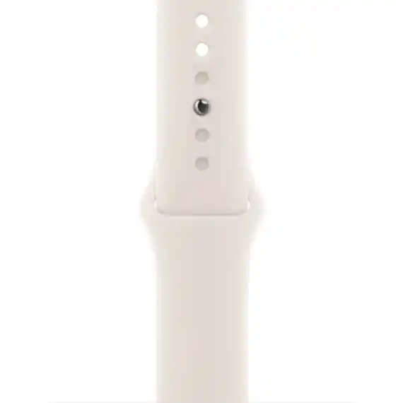 Умные часы Apple Watch SE 3 2025, 40 мм, корпус из алюминия цвета «сияющая звезда», спортивный ремешок цвета «сияющая звезда», размер M/L (MEH54)