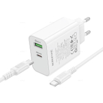 Зарядное устройство на Type-C PD30W+QC3.0 Borofone BA108A (white)