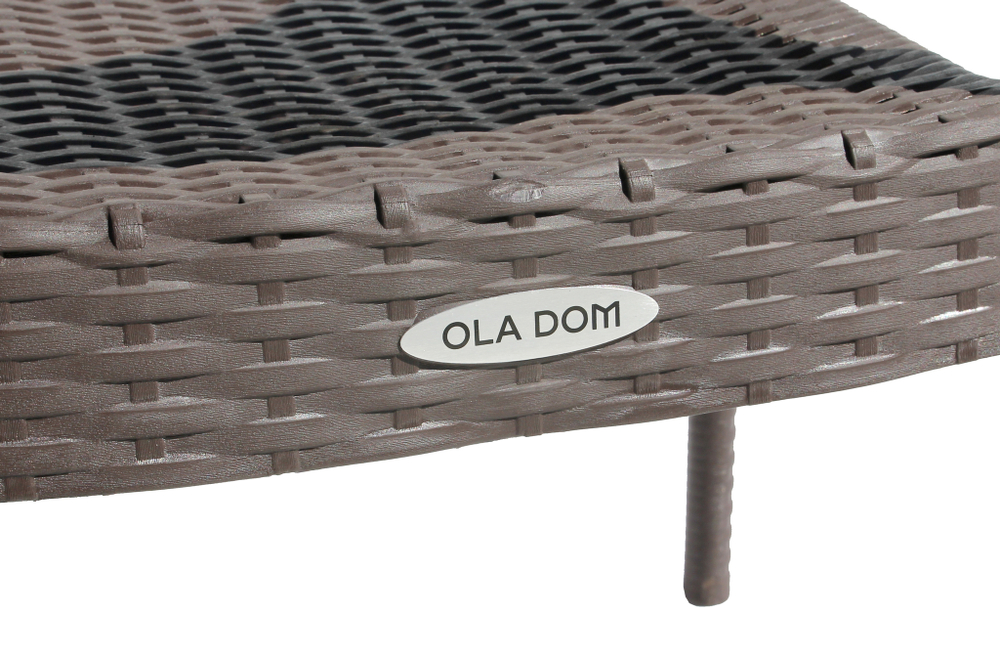 Кресло пластиковое Ola Dom арт.K-GS01 (коричневое)